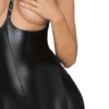 Noir Handmade Powerwetlook Overall (brustfrei) SWAGGER – Bild 5