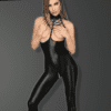 Noir Handmade Powerwetlook Overall (brustfrei) SWAGGER – Bild 6