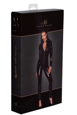Noir Handmade Langer PVC Overall mit Knopfleiste – Bild 6