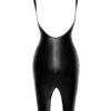 Noir Handmade Powerwetlook Midi Kleid mit Zipper auf der Vorderseite – Bild 6