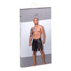 Noir Handmade Ecoleather Gladiator Rock mit PVC Zierfalten – Bild 4