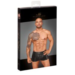 Noir Handmade Shorts aus Powerwetlook und 3D-Netz – Bild 3