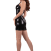 Ledapol edles Minikleid aus Datex mit goldfarbenem Reißverschluss – Eleganz pur – Bild 2