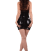Ledapol edles Minikleid aus Datex mit goldfarbenem Reißverschluss – Eleganz pur – Bild 3