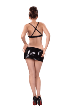 Ledapol Datex figurbetonter Minirock mit edlen Akzenten für einen sexy Look – Bild 3