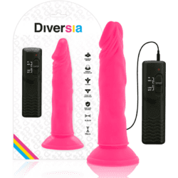 DIVERSIA - FLEXIBLER VIBRATOR ROSA 23 CM -O- 4.3 CM