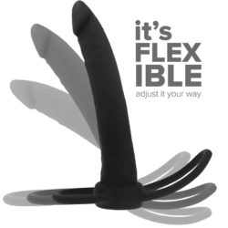 MYTHOLOGY - COBI ONYX ANAL DILDO MIT SCHWANZ- UND HODENRING 13 CM SILIKON – Bild 4
