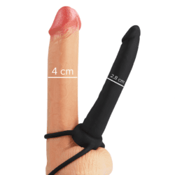 MYTHOLOGY - COBI ONYX ANAL DILDO MIT SCHWANZ- UND HODENRING 13 CM SILIKON – Bild 2