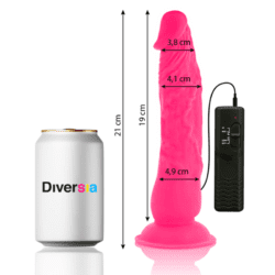 DIVERSIA - FLEXIBLER VIBRATOR ROSA 21 CM -O- 4.9 CM – Bild 2