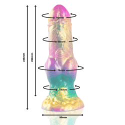 EPIC - IRIS DILDO MIT REGENBOGENFARBENEN HODEN DER VERGNÜGUNG – Bild 4