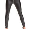 Demoniq schwarze Leggings mit silbernem Reißverschluss BRMaddalena001 – Bild 11