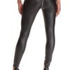 Demoniq schwarze Leggings mit silbernem Reißverschluss BRMaddalena001 – Bild 9