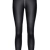 Demoniq schwarze Leggings mit silbernem Reißverschluss BRMaddalena001 – Bild 3