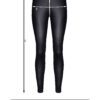 Demoniq schwarze Leggings mit silbernem Reißverschluss BRMaddalena001 – Bild 12