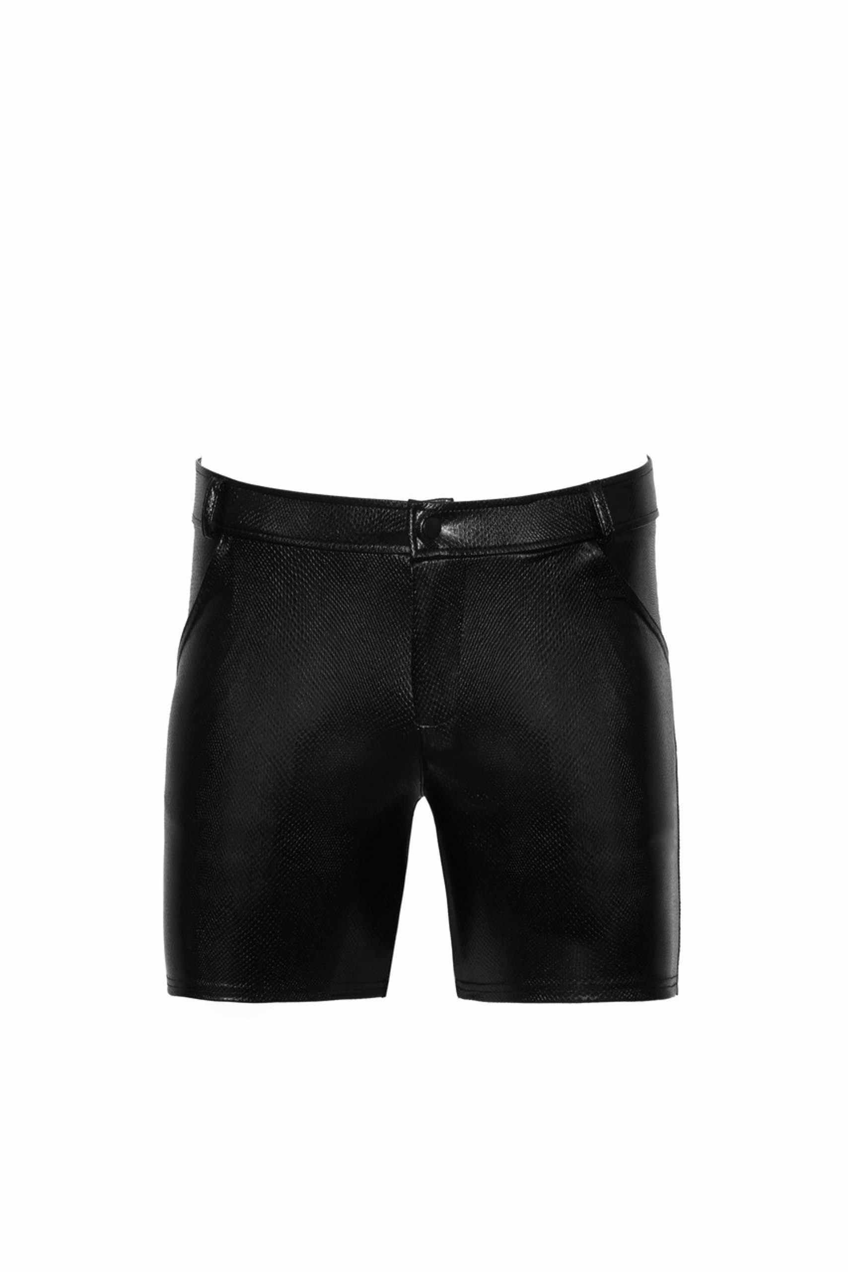 NOIR HANDMADE: Stilvolle Mid-Length Shorts – H068 – Snake Wetlook – Bild 6