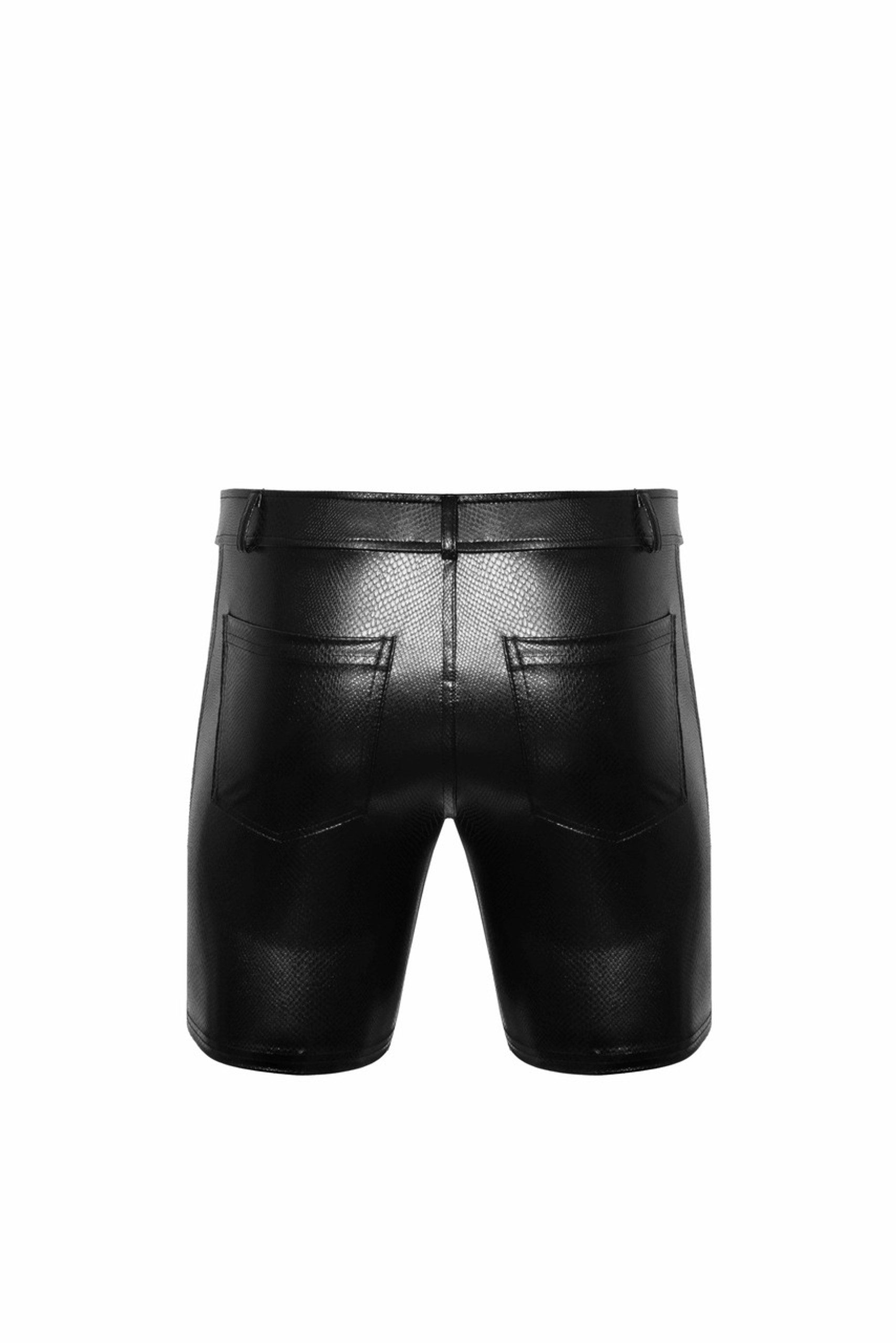NOIR HANDMADE: Stilvolle Mid-Length Shorts – H068 – Snake Wetlook – Bild 5