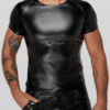 Noir Handmade Wetlook T-Shirt H070 mit Schlangen-Ärmeln – Bild 3