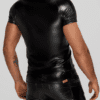 Noir Handmade Wetlook T-Shirt H070 mit Schlangen-Ärmeln – Bild 2