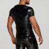 Noir Handmade Wetlook T-Shirt H070 mit Schlangen-Ärmeln – Bild 5