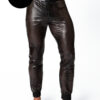 NOIR HANDMADE Herren Mayhem Hose H078 aus perforiertem Wetlook – Bild 9