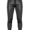 NOIR HANDMADE Herren Mayhem Hose H078 aus perforiertem Wetlook – Bild 8