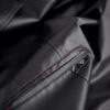 RFP Herren Mantel RMSergio001 – Eleganter schwarzer Wetlook-Trenchcoat im Slim-Fit – Bild 8