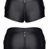 Demoniq Black Wetlook Shorts – Verführerischer Style – TDHELLA001 – Bild 3