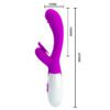 PRETTY LOVE - KANINCHEN VIBRATOR 12 Vibrationsfunktionen + 3 Leckfunktionen – Bild 4
