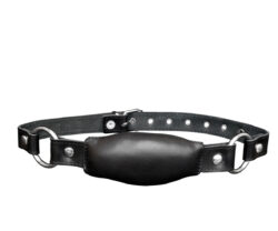 K Opium Leder Mundknebel lang schwarz – Bild 2
